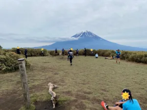 竜ヶ岳山頂から眺める富士山