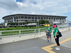 初めて乗り込む日産スタジアム