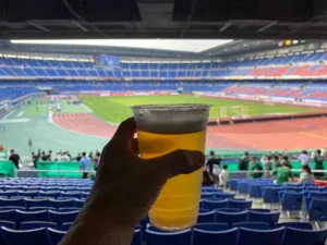 2杯目は初アウェイの日産スタジアムにカンパイ！