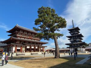 薬師寺：金堂と東塔