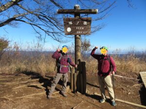 棒ノ折山山頂を制覇！