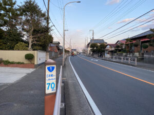 日本橋まで70Km、小田原中継所から17Km程走っている…