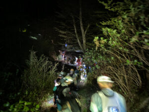 最初の渋滞に捕まった…
