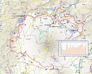 『Mt.FUJI 100』(FUJI100mi)のコースマップ