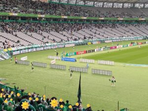 リードしてのハーフタイムは気分も上々