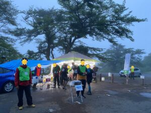 刈場坂峠エイド