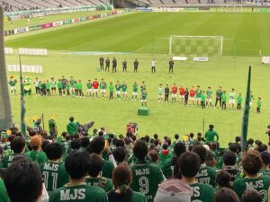 トドメの一撃を決めたFW熊取谷選手のスピーチ