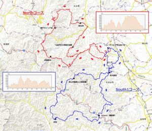『彩の国』（100km）のコースマップ