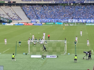 ヴェルディゴールを脅かした前半19分のFK