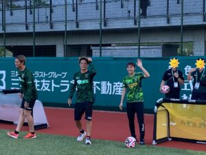 翁長選手(中央)、ありがとう!