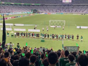 勝利の立役者・DF谷口選手のスピーチ