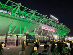 ヴェルディグリーンに染まった味の素スタジアム