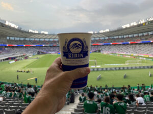 生ビールで『ガス戦』にカンパイ！