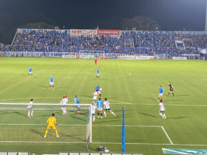 前半終了間際のヴェルディゴール前での攻防②