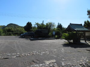 平群天神社駐車場に無事到着！